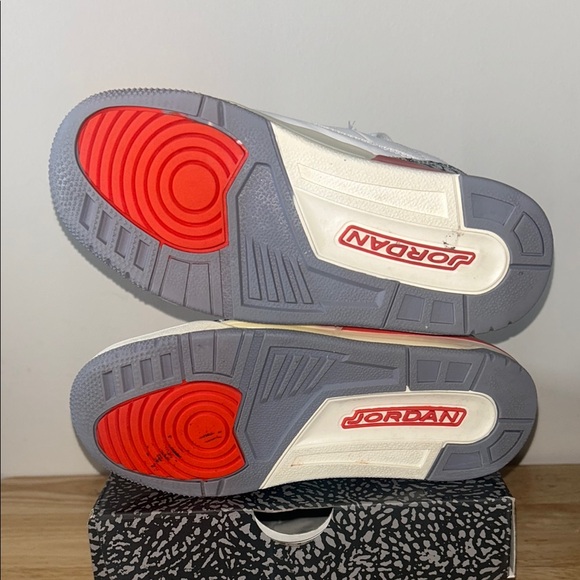 Kids White and Red Sneakers - Picture 5 of 7